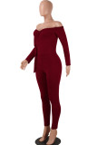 Light Gray Sexy Solid bandage Patchwork Long Sleeve V Neck Jumpsuits