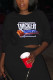 Black Fashion Casual Adult Print Pullovers O Neck Tops