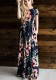 As Show-4 Short Sleeve Straight Long Print Dresses