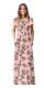 As Show-8 Brief Cute O-Neck Short Sleeve Loose Long Print Dresses
