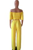 Black Casual Fashion asymmetrical Bandage Solid crop top Straight Loose