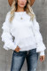 White Fashion Casual Tassel Long Sleeve Sweater