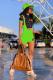 Green Fashion Sexy adult Patchwork Print Two Piece Suits pencil Short Sleeve Two Pieces