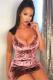 Pink Fashion adult Sexy Spaghetti Strap Sleeveless V Neck Step Skirt Mini hollow out Solid Patc