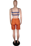 Pink Sexy Fashion backless Patchwork Zippered Solid Straight Long Sleeve Two-piece Pants Set