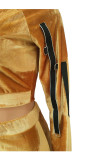 Red Casual Solid Patchwork Two Piece Suits pencil Long Sleeve
