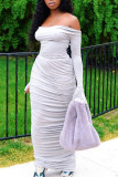 Red Fashion Sexy adult Patchwork Solid backless Draped Two Piece Suits pencil Half Sleeve Two Pieces
