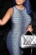Blue Sexy Print Patchwork O Neck Pencil Skirt Dresses