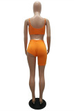 Blue Fashion Sexy Suspender Top And Shorts Two-piece Set