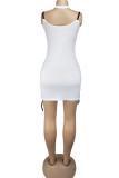 Red Sexy Street Spaghetti Strap Sleeveless Slip Pencil Dress skirt Print bandage Club Dresses