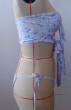Colour Sexy Print Patchwork Swimwears
