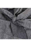 Light Gray Sexy Solid bandage Patchwork Long Sleeve V Neck Jumpsuits