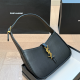 Matte Black Daily Letters Metal Accessories Trim Zipper Bags