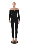 Light Gray Long Sleeve Mid bandage Solid pencil Pants 