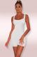 White Fashion Sexy Solid Sleeveless Slip 