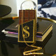 Black Fashion Patchwork Chain Strap Crossbody Bag