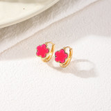 Pink Daily Flowers Earrings