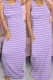 purple Milk. Fashion Street White Yellow Light Blue purple Tank Sleeveless O neck Pencil Dress Floor-Length Striped Dresses