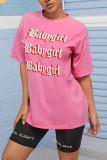 Black Fashion Casual adult Black Green Pink Cap Sleeve Short Sleeves O neck Step Skirt Mini Print Patchwork Character Dresses