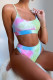 Colour Fashion Sexy Print Camouflage Print Backless Swimwears