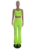 Black Street Solid Straight Sleeveless Two Pieces