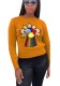 Yellow Fashion Casual Regular O-Neck Full Patchwork Slim Tees & T-shirts