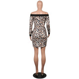 As Show Sexy Fashion Spaghetti Strap Long Sleeves Asymmetrical Collar Asymmetrical Mid-Calf Club Dresses DZ826