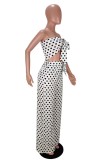 Leopard Print Fashion Sexy Print Backless Strapless Sleeveless Two Pieces