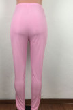 Black White Black Green Pink Apricot Orange purple Zipper Fly High Solid Zippered Boot Cut Pants Bottoms