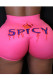 rose red Elastic Fly Mid Animal Prints shorts Bottoms
