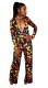 As Show Multi Milk Silk Hollow Out Sashes Print sexy Jumpsuits & Rompers