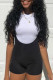 Black Fashion Casual Solid Basic O Neck Short Sleeve Two Pieces