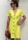 As Show-1 Brief Cute V-Neck Short Sleeve Loose skirt Club Dresses