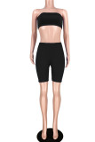 Yellow Fashion Active adult Ma'am Solid Two Piece Suits pencil Sleeveless Two Pieces
