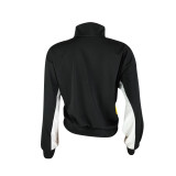 Black Mandarin Collar Patchwork Print Print Sweats & Hoodies