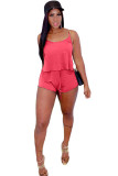 Black Fashion Sexy adult Ma'am Patchwork Solid Two Piece Suits pencil Sleeveless Two Pieces