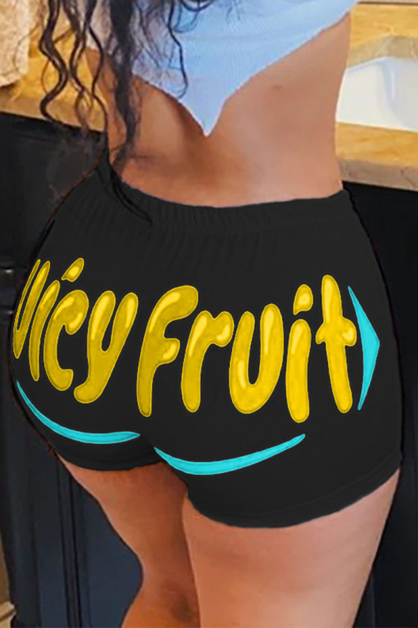 Black yellow Fashion Sexy adult Ma'am Print Pattern Plus Size