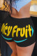 Black yellow Fashion Sexy adult Ma'am Print Pattern Plus Size