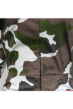 Camouflage Casual Print Long Sleeve Turndown Collar