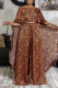 Red Fashion Casual Print Asymmetrical Bateau Neck Two Pieces