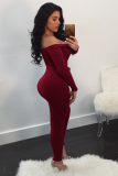 Light Gray Long Sleeve Mid bandage Solid pencil Pants 