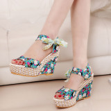 Red Casual Frenulum Round Out Door Shoes