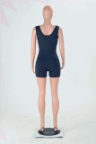 White Fashion Sexy Solid Sleeveless Slip 