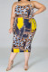 Decorative pattern Sexy Slip Print HOLLOWED OUT Hollow Out Plus Size