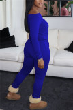 Red Fashion Casual Solid Basic Bateau Neck Straight Jumpsuits