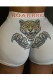 White Elastic Fly Mid Animal Prints shorts Bottoms