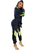 Red Sexy Fashion Patchwork zipper Solid Long Sleeve Turndown Collar 