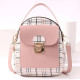 Pink Fashion Casual Patchwork Zipper Backpack