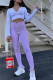 purple White Black Green Pink Apricot Orange purple Zipper Fly High Solid Zippered Boot Cut Pants Bottoms