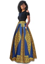 As Show-2 Bohemian Brief Cute O-Neck Short Sleeve Fit and Flare Long Two Piece Clothes